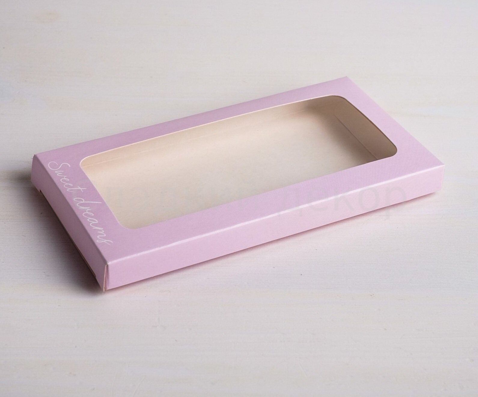 Коробка для шоколада с окном, 17,3 × 8,8 × 1,5 см