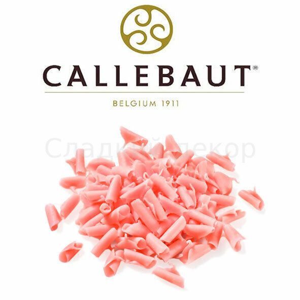 Шоколадная стружка, розовая Barry Callebaut, 50 гр