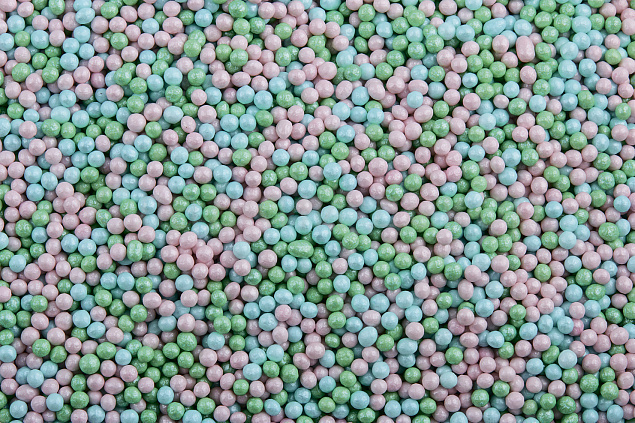 Посыпки "Шарики перламутровые, зелёные, розовые d 2мм", 50 гр