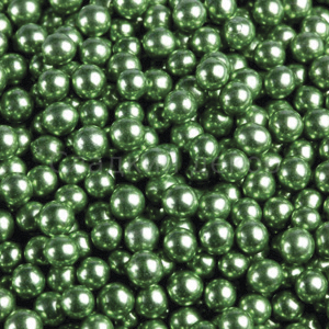 Посыпки шарики зеленные металлик, 50 гр