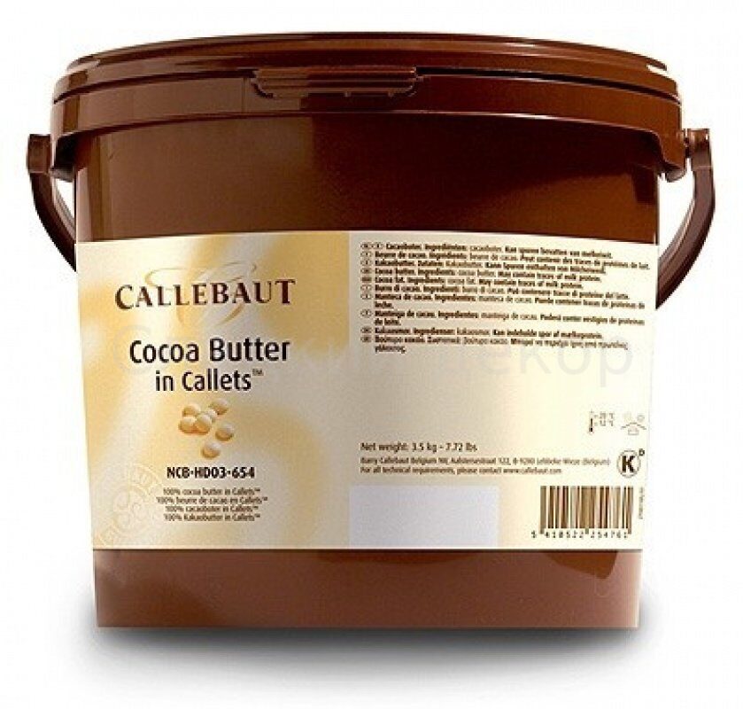 Какао-масло в каллетах Callebaut, 200 гр.