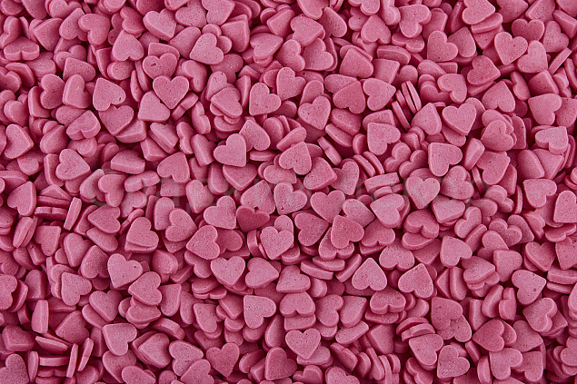 Посыпки "Сердечки мини розовые", 40 гр