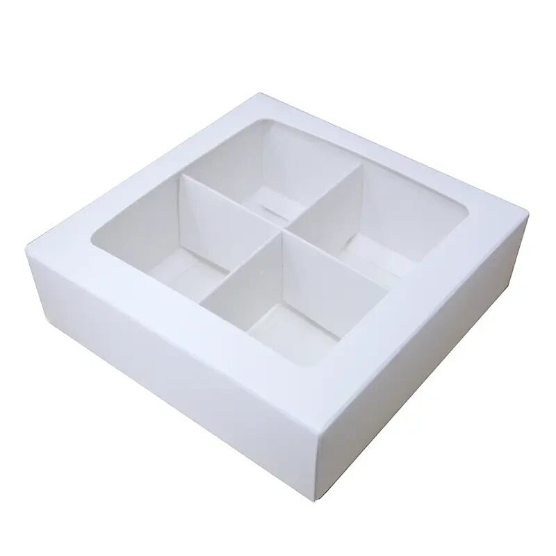Коробка для конфет на 4 шт., белый